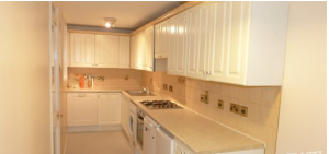 The inside of a kitchen at Blue Light Dentists in North London